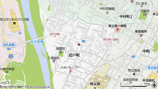 〒368-0052 埼玉県秩父市近戸町の地図