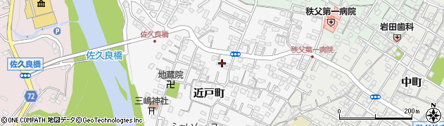 埼玉県秩父市近戸町周辺の地図