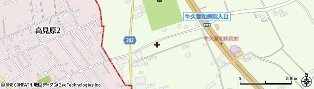 茨城県牛久市猪子町989周辺の地図