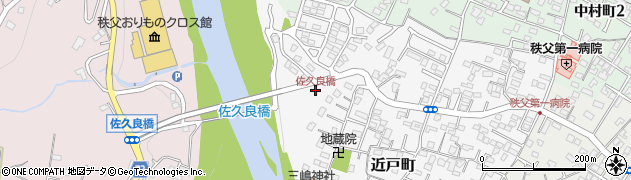佐久良橋周辺の地図