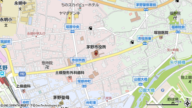 〒391-0000 長野県茅野市（以下に掲載がない場合）の地図