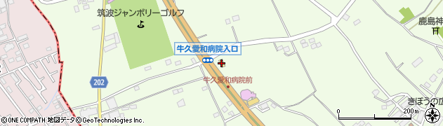 セブンイレブン牛久愛和総合病院入口店周辺の地図