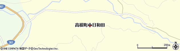 岐阜県高山市高根町小日和田周辺の地図