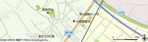 茨城県牛久市猪子町15周辺の地図