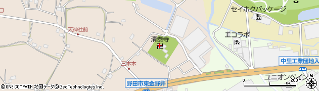 清泰寺周辺の地図