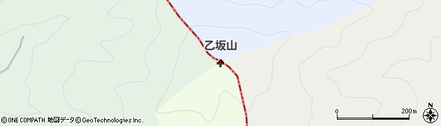 乙坂山周辺の地図