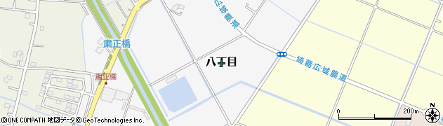 埼玉県春日部市八丁目周辺の地図