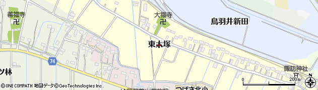 埼玉県川島町（比企郡）東大塚周辺の地図