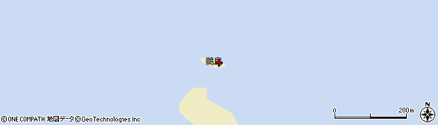 鵜島周辺の地図