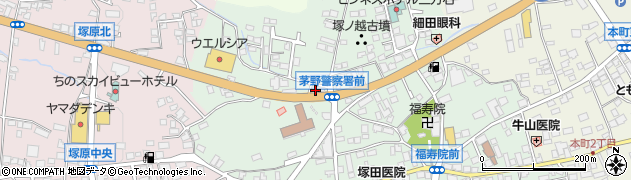 メガネのナガタ茅野本町店周辺の地図