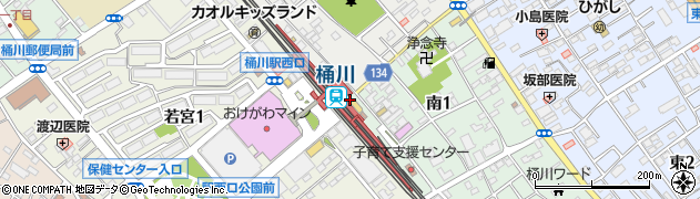日高屋 桶川駅店周辺の地図