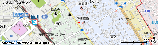 トヨタレンタリース埼玉桶川店周辺の地図