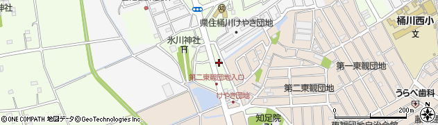 けやき団地北(乗車専用)周辺の地図