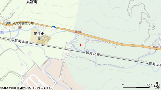 〒910-2333 福井県福井市野波町追分の地図