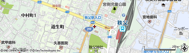 武蔵野銀行横瀬支店周辺の地図