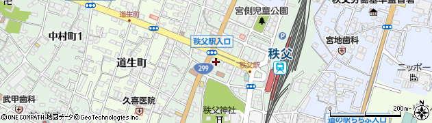株式会社　武蔵野銀行　秩父支店周辺の地図