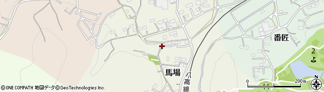 埼玉県比企郡ときがわ町馬場周辺の地図