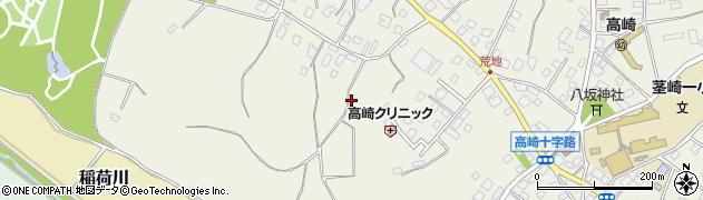 茨城県つくば市高崎周辺の地図