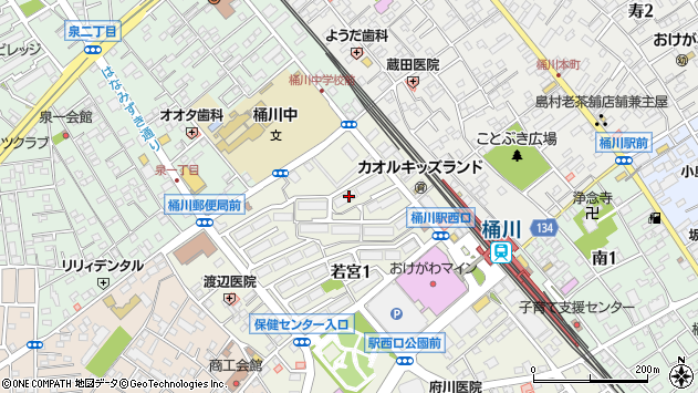 〒363-0022 埼玉県桶川市若宮の地図