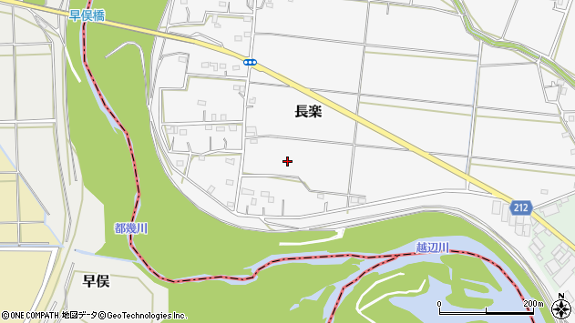 〒350-0161 埼玉県比企郡川島町長楽の地図