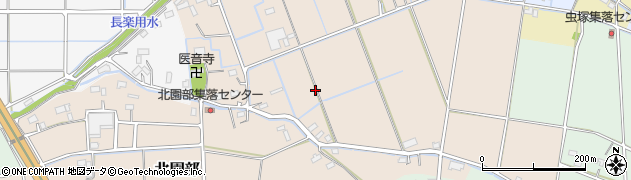 埼玉県川島町（比企郡）北園部周辺の地図