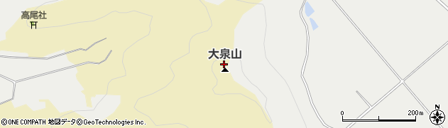 大泉山周辺の地図