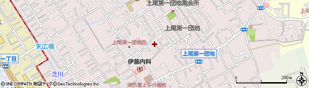 埼玉県上尾市上周辺の地図