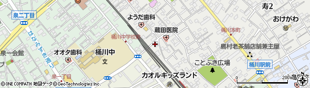 おすし日和 桶川店周辺の地図