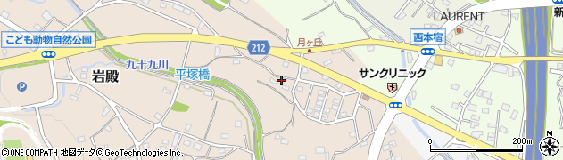 埼玉県東松山市岩殿74周辺の地図