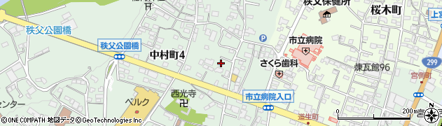 井上鍼灸院　中村院周辺の地図