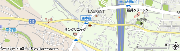 ガスト東松山高坂店周辺の地図