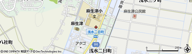 福井県福井市浅水二日町周辺の地図