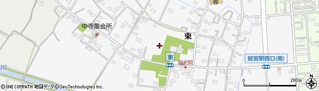 埼玉県宮代町（南埼玉郡）東周辺の地図