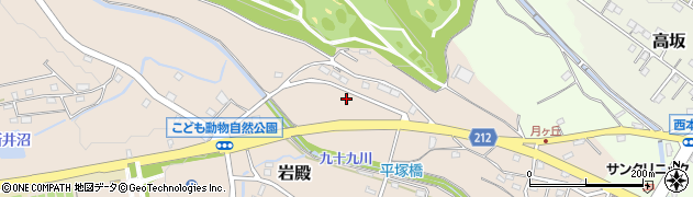 埼玉県東松山市岩殿710周辺の地図