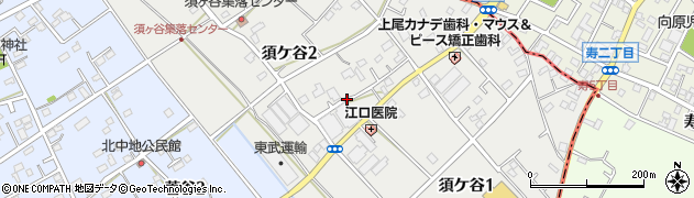 埼玉県上尾市須ケ谷周辺の地図
