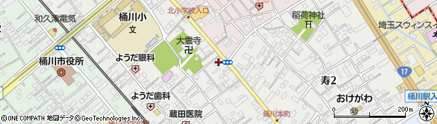 東和銀行桶川西支店周辺の地図