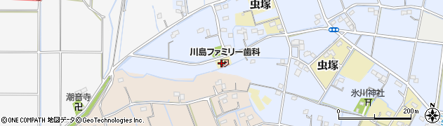 川島ファミリー歯科医院周辺の地図