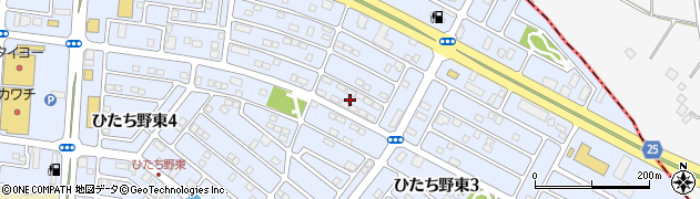 茨城県牛久市ひたち野東4丁目13周辺の地図