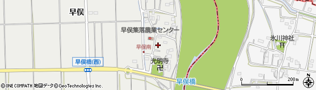 埼玉県東松山市早俣461周辺の地図