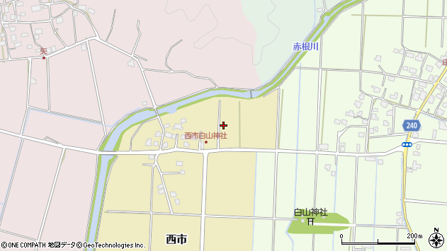 〒912-0007 福井県大野市西市の地図