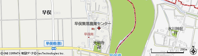 埼玉県東松山市早俣460周辺の地図