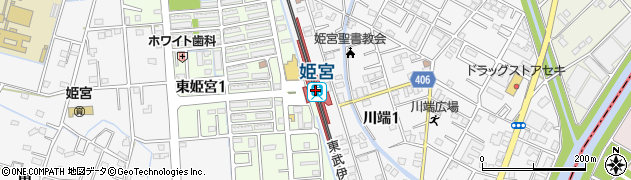 姫宮駅周辺の地図