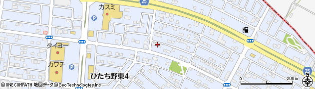 茨城県牛久市ひたち野東4丁目3-1周辺の地図