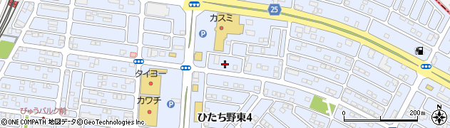 茨城県牛久市ひたち野東4丁目2周辺の地図
