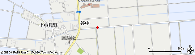 埼玉県川島町（比企郡）谷中周辺の地図