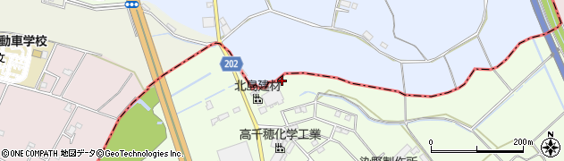 茨城県牛久市猪子町182周辺の地図