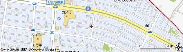 茨城県牛久市ひたち野東4丁目1-62周辺の地図