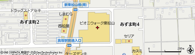 埼玉りそな銀行ピオニウォーク東松山 ＡＴＭ周辺の地図