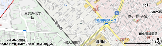 埼玉県桶川市西周辺の地図