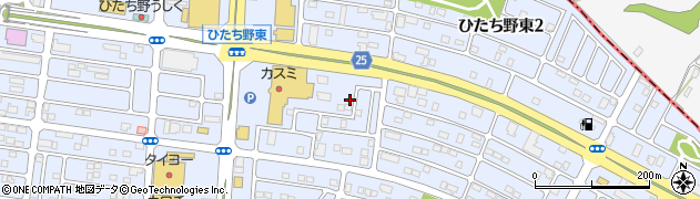 茨城県牛久市ひたち野東4丁目1-30周辺の地図
